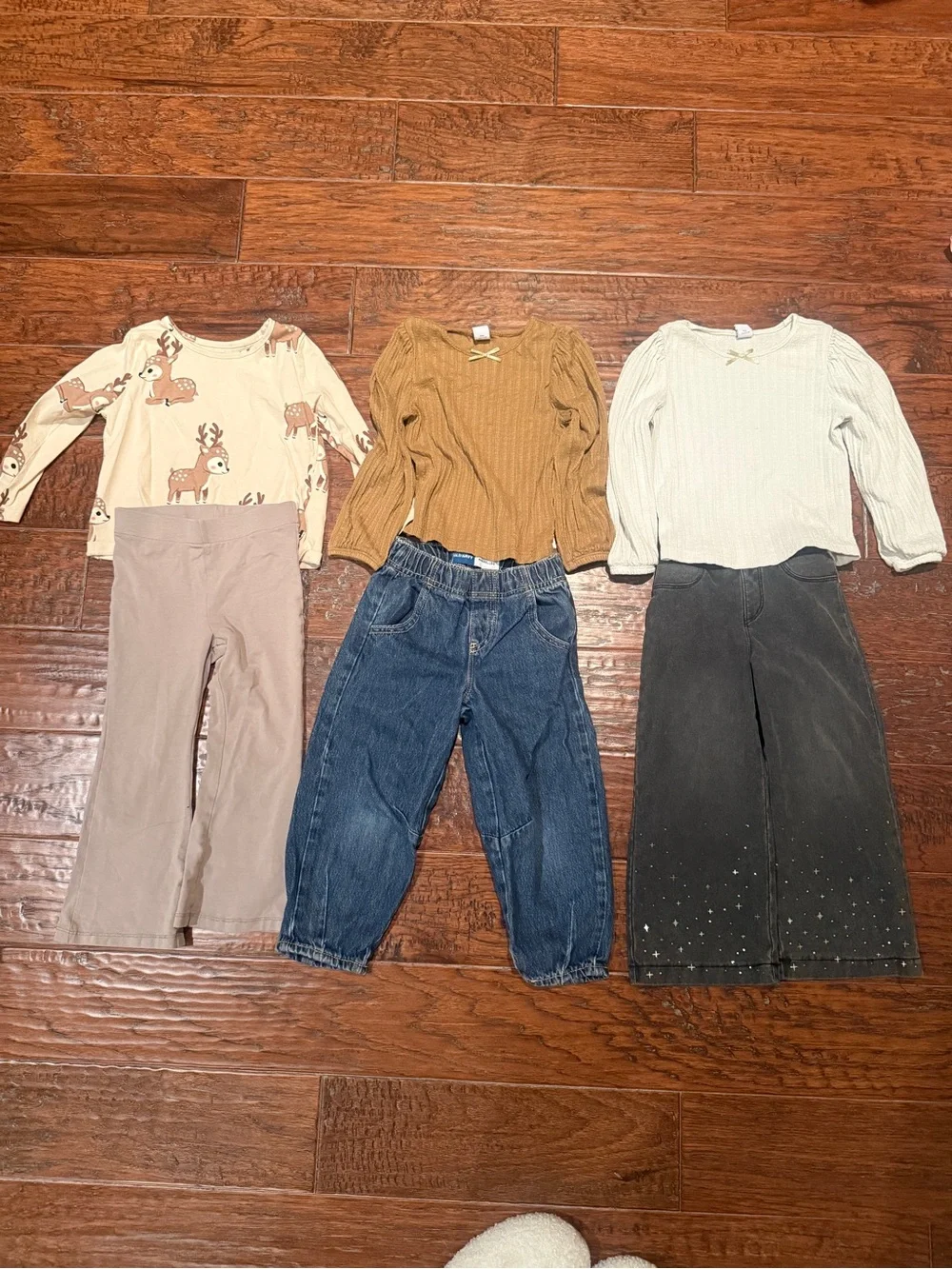 Girls Fall Clothing Bundle | 2T-4T | 6 piece Old Navy Jeans & long sleeves tops